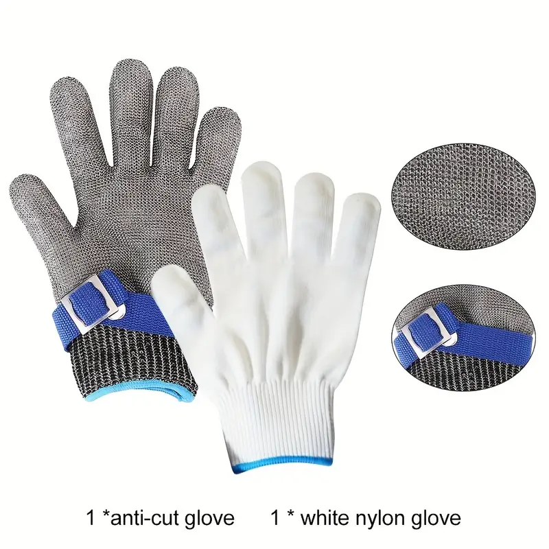 Cut Resistant Glove Stainless Steel Mesh Metal Gloves - Temu