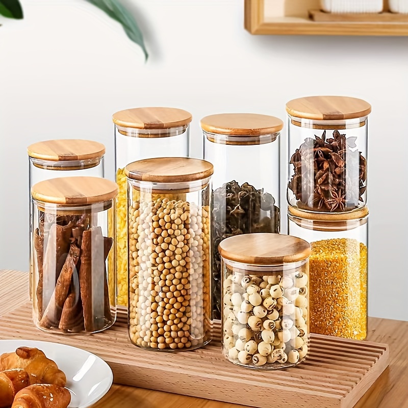 Glass Jars With Airtight Lids, Candy Jars With Lids, Food Storage