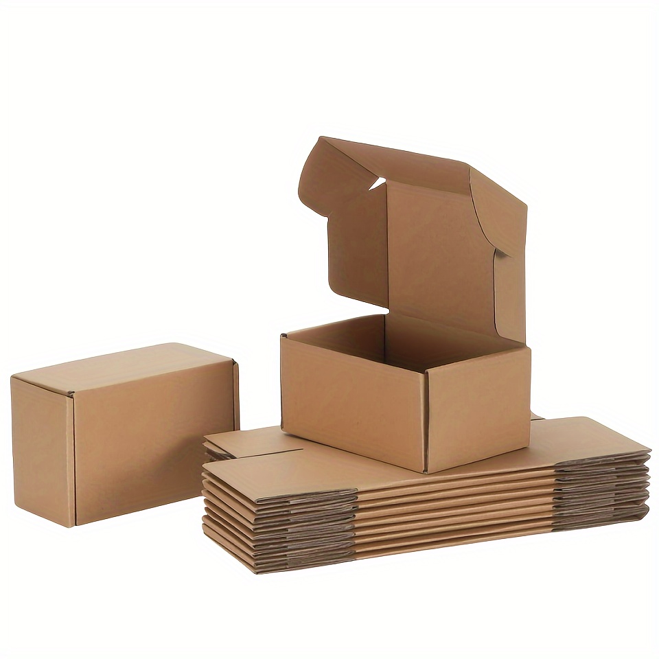Cajas de cartón para envío, 10 x 7 x 5 pulgadas, cajas de correo de papel  kraft para mudanzas, paquete de 25 unidades
