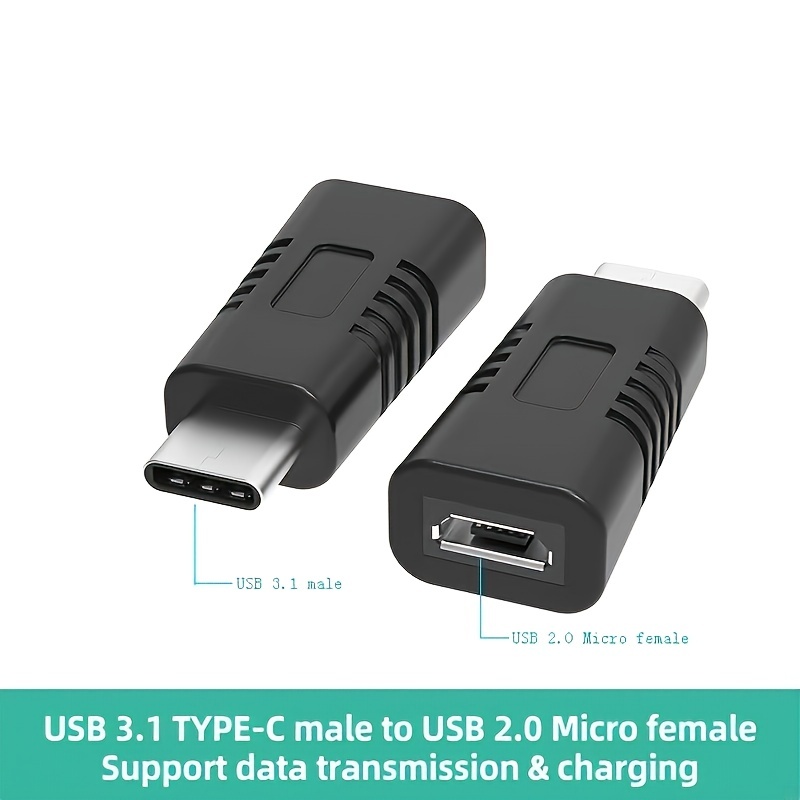 USB Type C Adaptateur  Connecteur Convertisseur Micro USB
