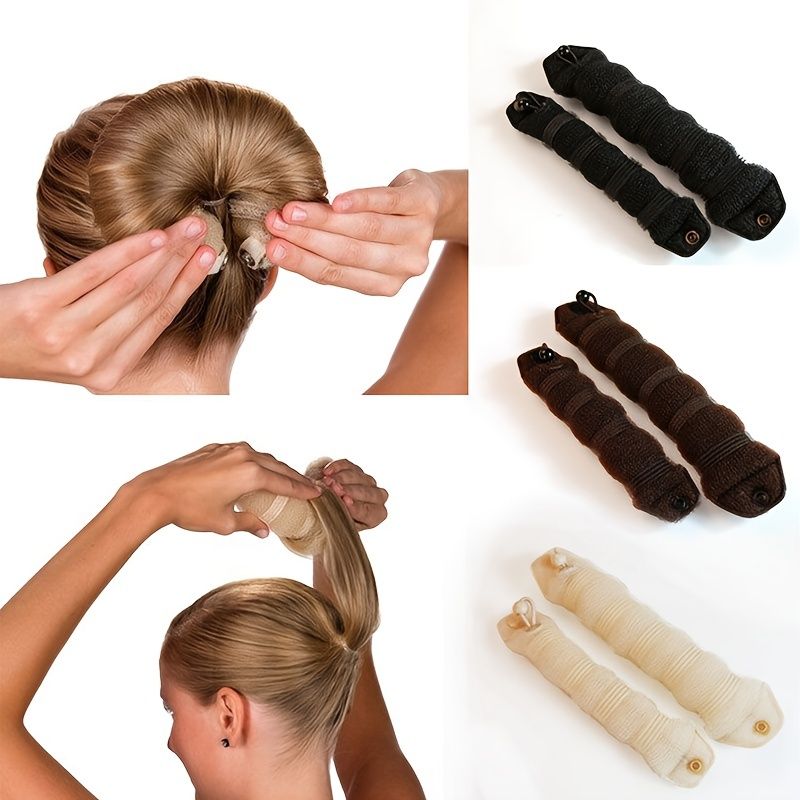 1pc Hair Bun Crown Shapers Magic Roll Tool Hair Ring Diy Hair Bun Maker  Women Hair Bands | Shop The Latest Trends | Temu