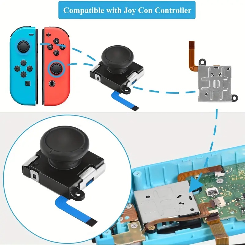 Analog 3d Joystick Replacement Parts Ps5 Controller Joystick - Temu