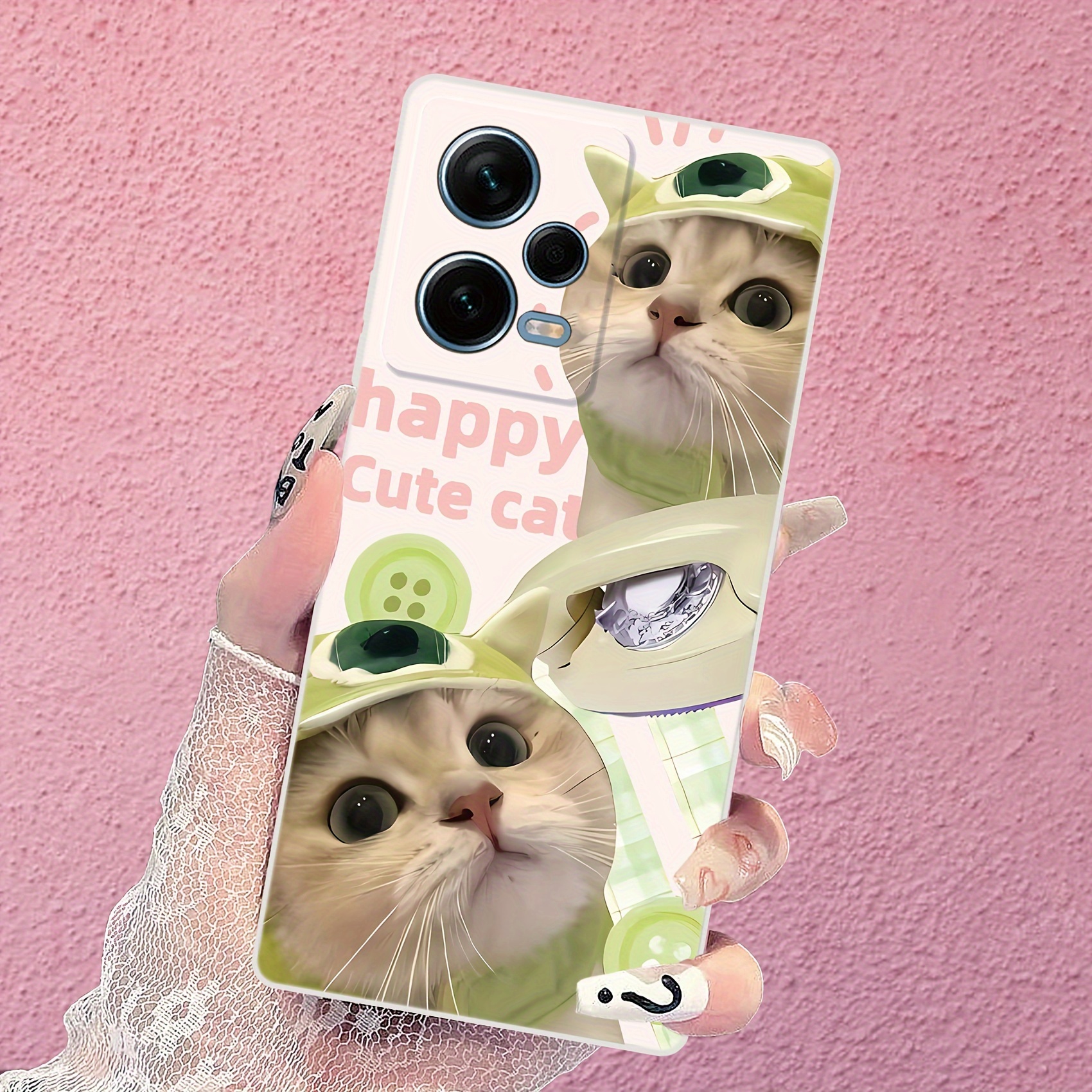 

Cute Cat Pattern Design Protective Phone Case Suitable For Xiaomi
