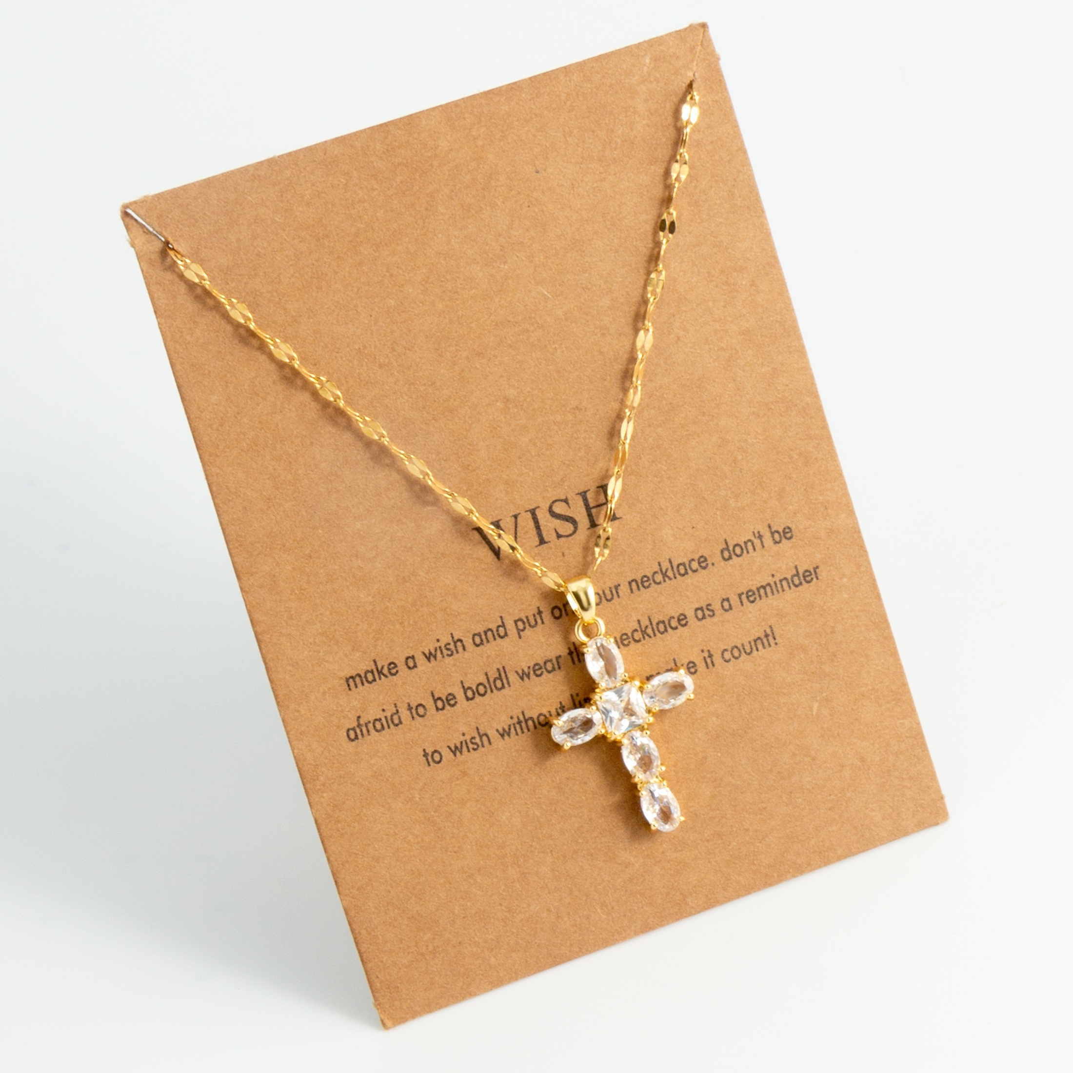 Image of Cross Pendant Necklace For Women, Set With Synthetic Synthetic Zirconia, Suitable For Jewelry Gifts, Unisex Style For Men And Women