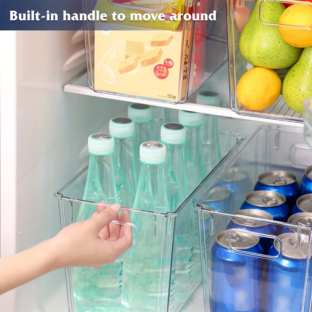 Refrigerator Storage Bins Clear Plastic Storage Organizing - Temu