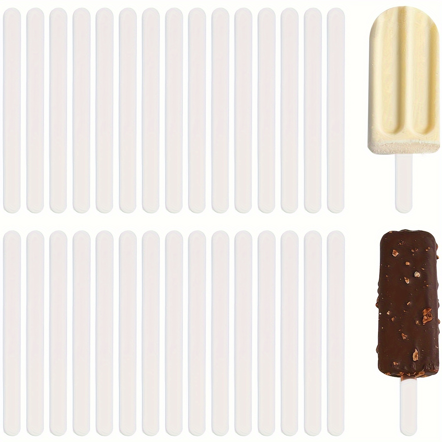 Reusable Ice Cream Sticks Acrylic Popsicle Sticks Creamsicle - Temu