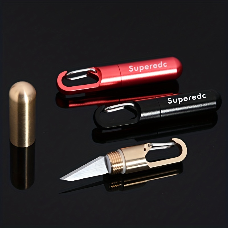 Creative Knife Sharp Mini Keychain Pendant Carry-on Disassembly Express  Knife Portable Open Box Knife Utility Knife Outdoor Multifunctional Paper  Cutt