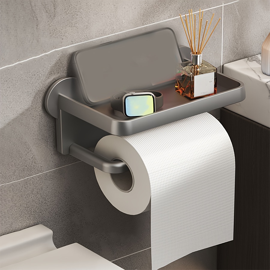 1 Porta Rotolo Di Carta Igienica Con Ripiano, Porta Cellulare Da Bagno Con  Motivo A Orso, Contenitore Per Dispenser Di Fazzoletti A Parete, Mensola  Sospesa Per Bagno, Accessori Da Bagno - Temu Switzerland