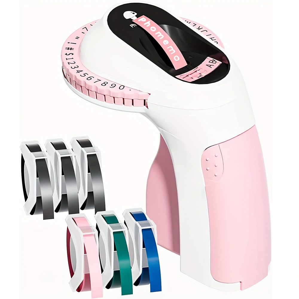 Phomemo E975 Embossing Label Maker Machine With 6 Tapes 3d Portable