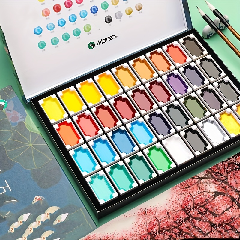 Kissho Paint for Japanese Painting, Tube Paint, 30 Color Set  No. 2 : Arts, Crafts & Sewing