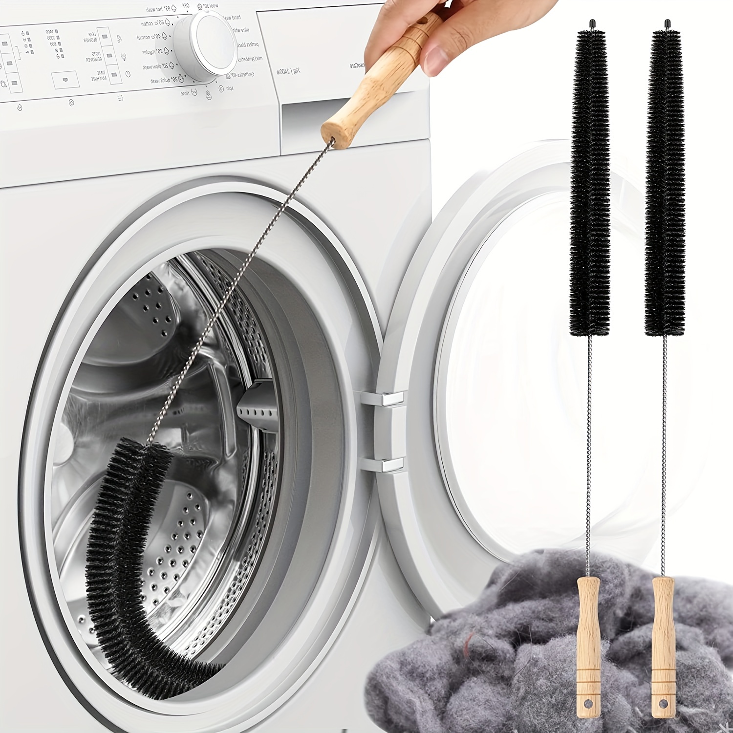 1pc Washing Machine Cleaning Brush, Dryer Vent Cleaner, Washer Drum/tub  Scrubber