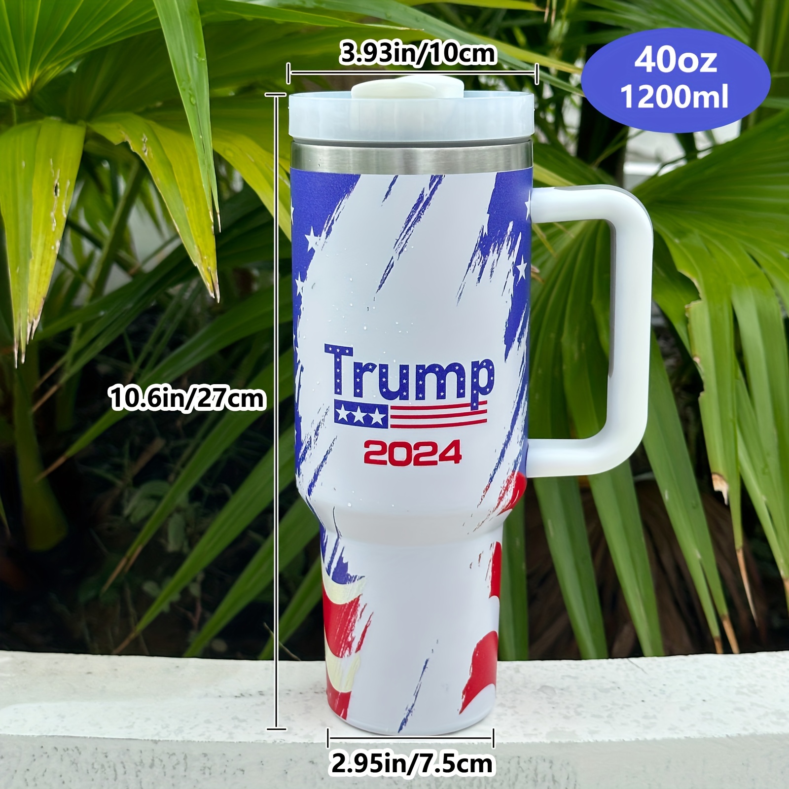 Custom 40oz Tumbler with Handle and Straw Car Mug Coffee Mug