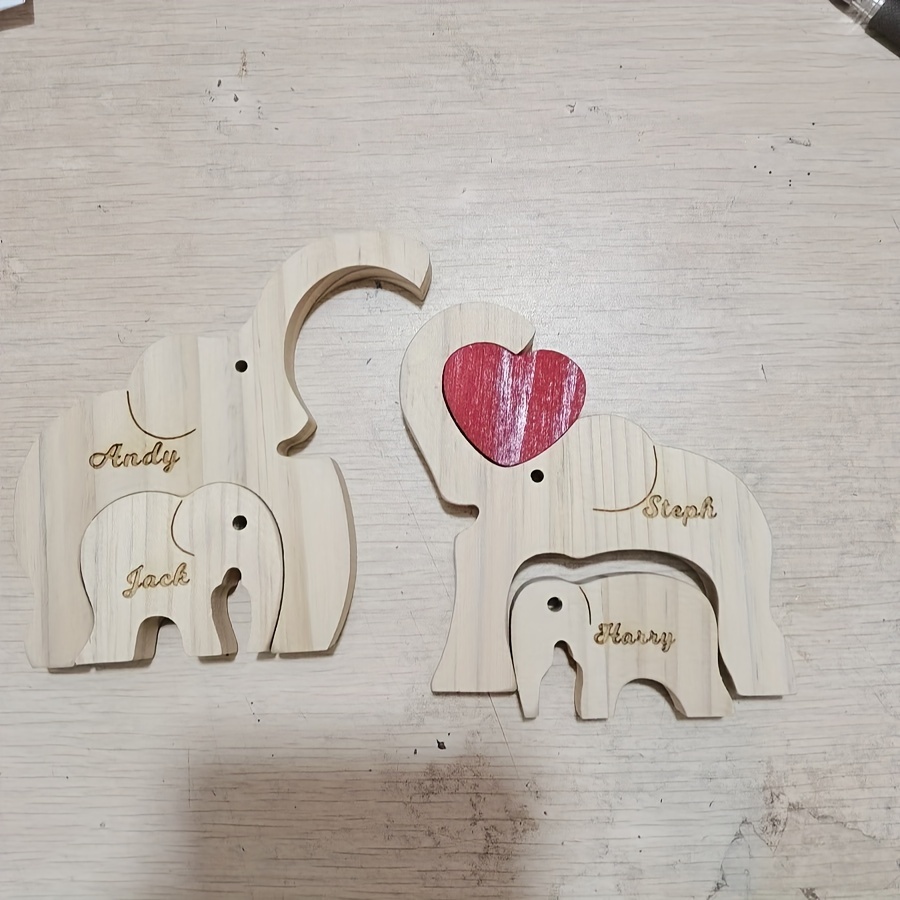 Letras Grandes de Madera Elephant