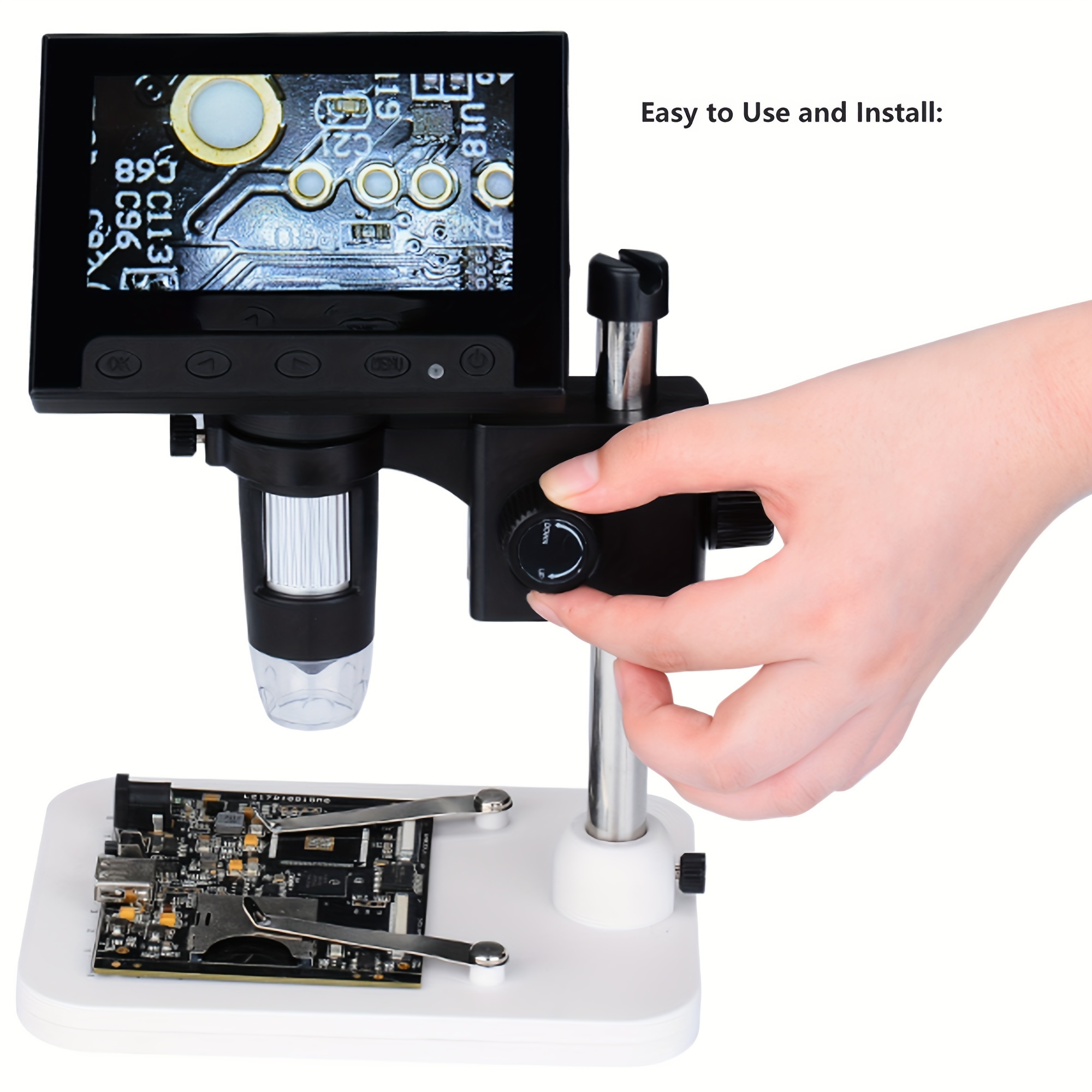 Digital Coin Microscope Screen Handheld Microscope 1080p - Temu