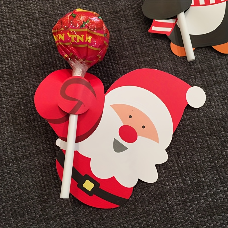 Baby Scrapbook Supplies Candy Decoration Christmas Lollipop Ornament Xmas  Kids Gifts Candy Party Supplies