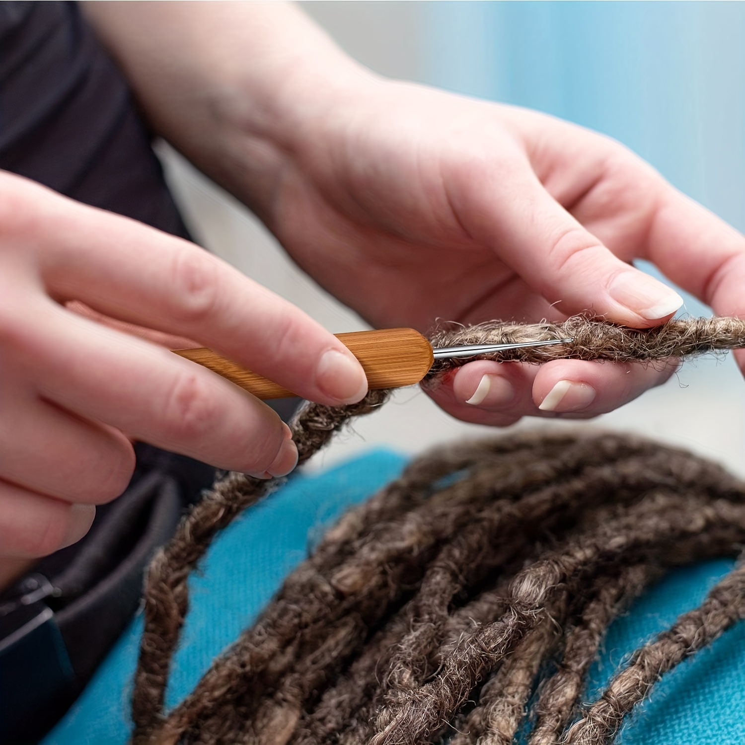 Crochet Needle Hooks Set Tool Knitting Hair Yarn Craft Dreadlock Sew Weave  Braid