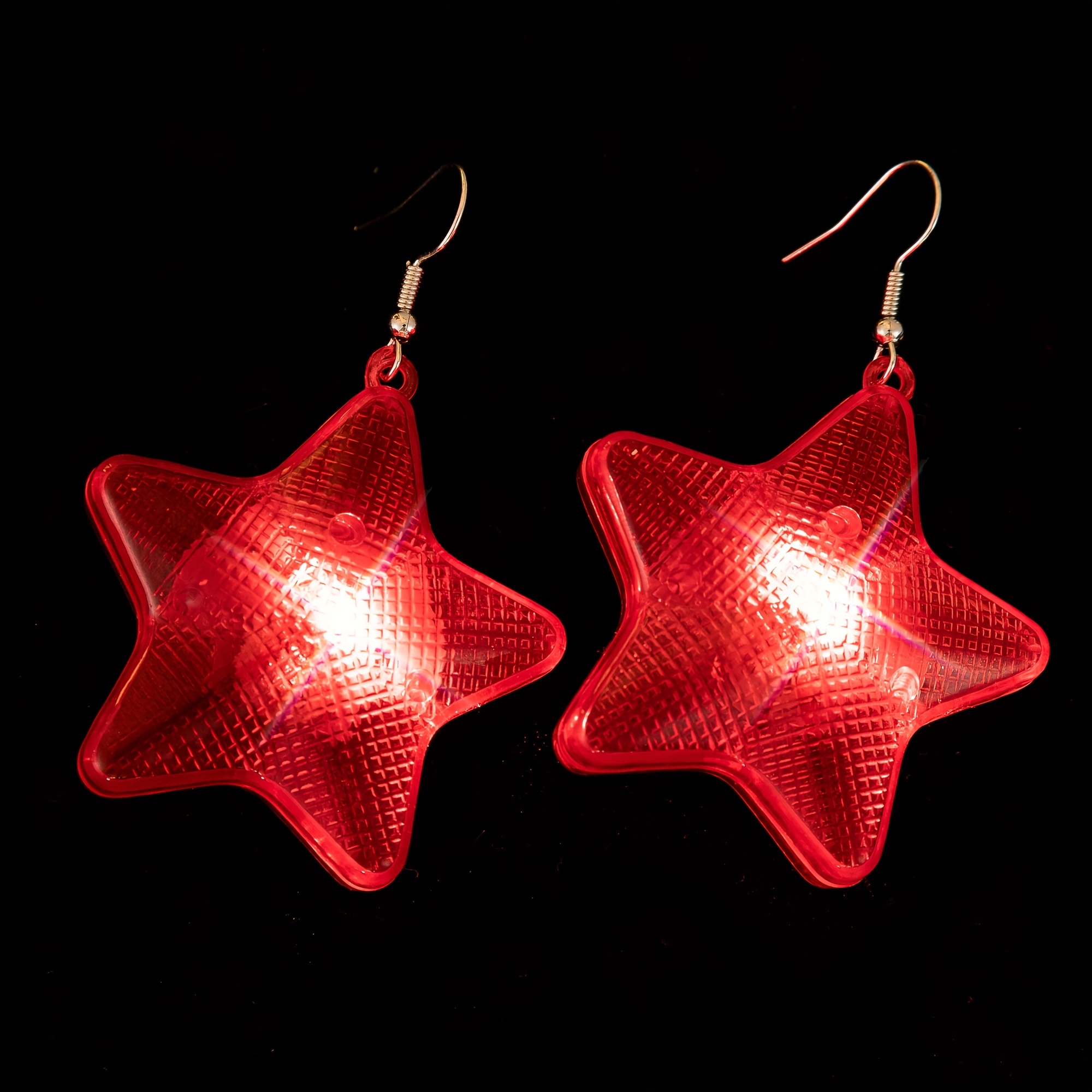 Red hot sale star earrings