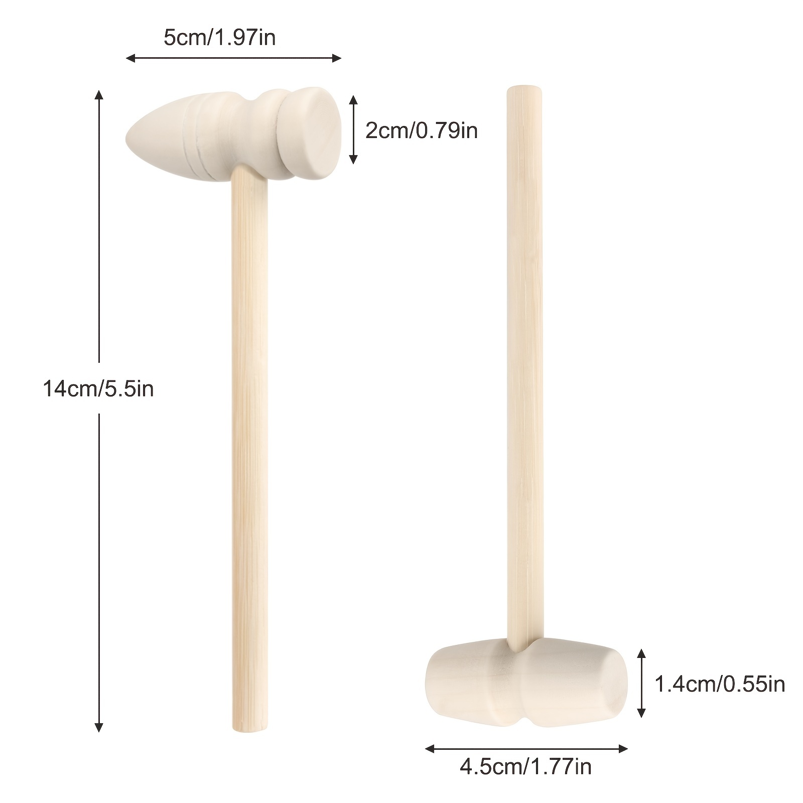 Wooden Hammers Lobster Crab Mallets Solid Natural Wood - Temu Canada