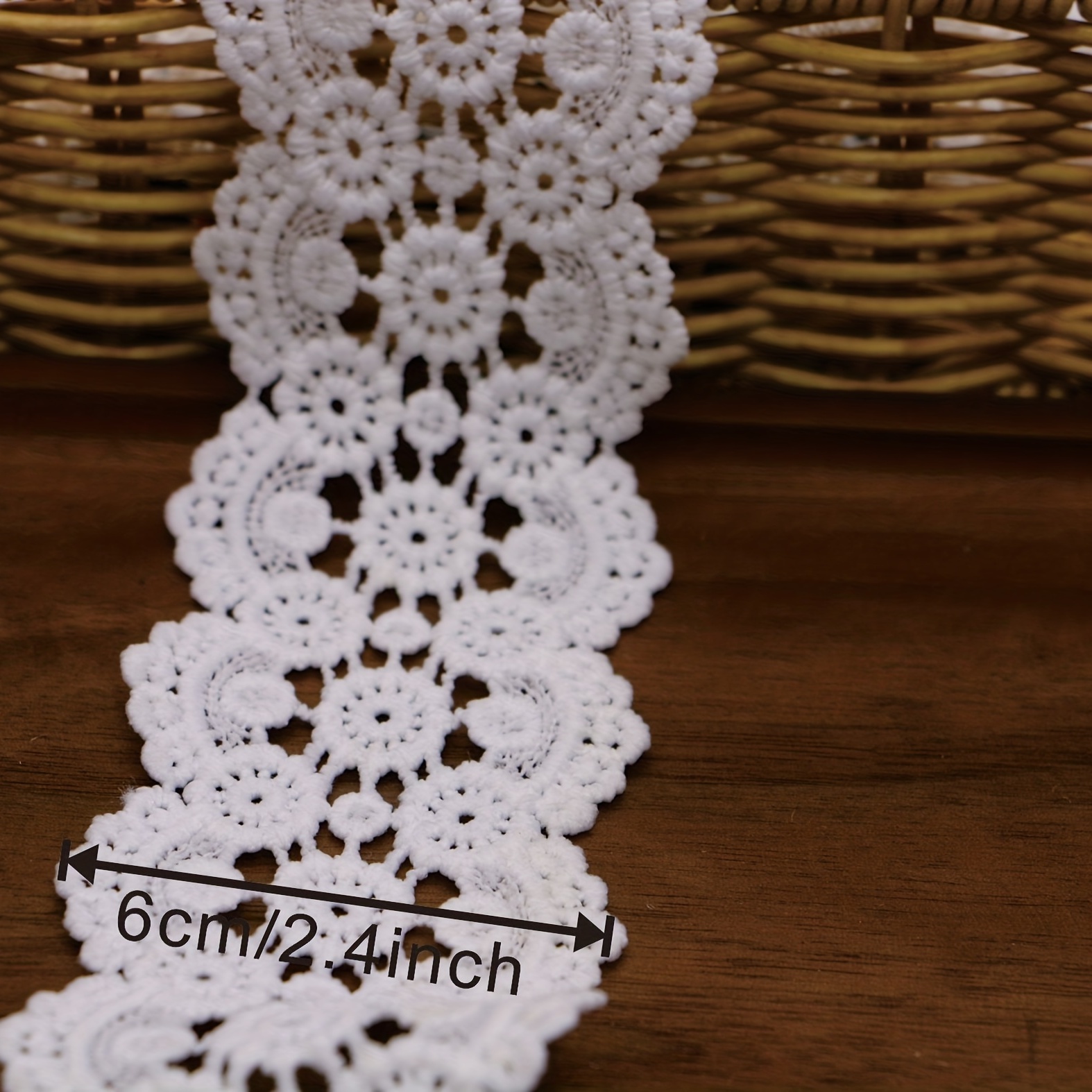 White Lace Ribbon Decorative Lace Ribbon Sewing Diy Crafts - Temu