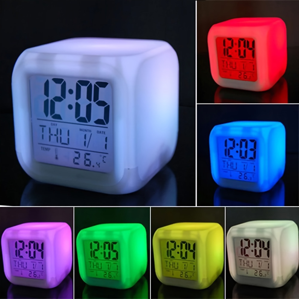 1 Reloj Despertador Inteligente Multifuncional Luz De - Temu