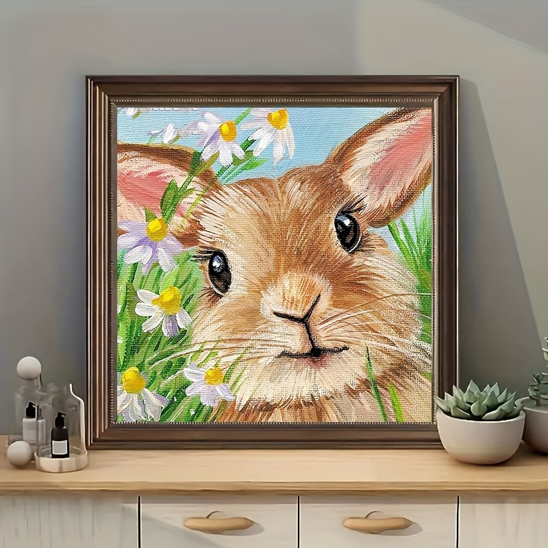 5D Diamond Painting Kits,Spring Bunny Diamond Art Kits 5D Diamond Painting  for Adults Kids Full Round Drill Kit Wall Decoration Crystal Pictures for  Home Wall Decor Gifts (16 x 20 in)