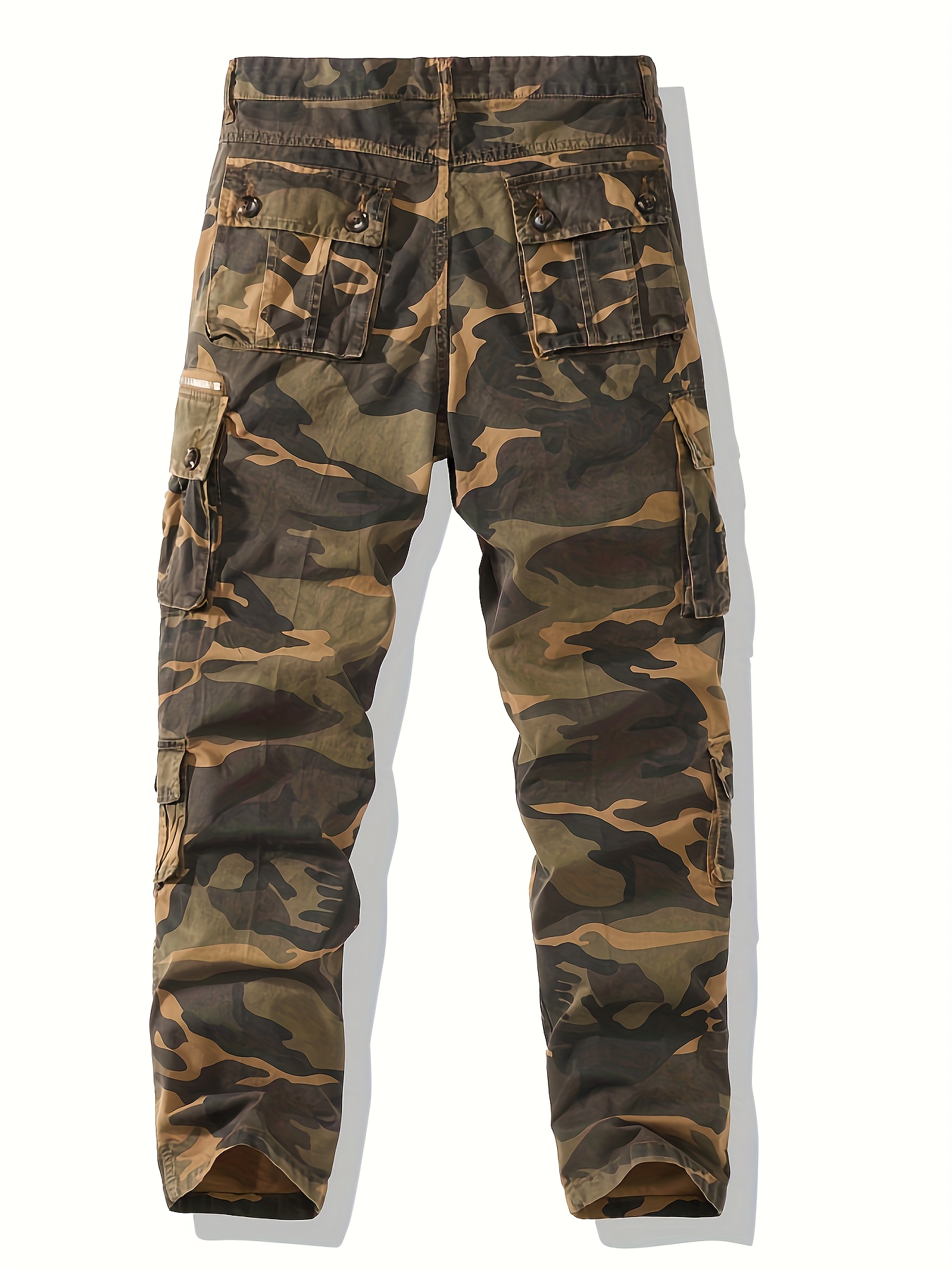 Plus Size Men's Camouflage Print Cargo Pants Fall Winter - Temu Canada
