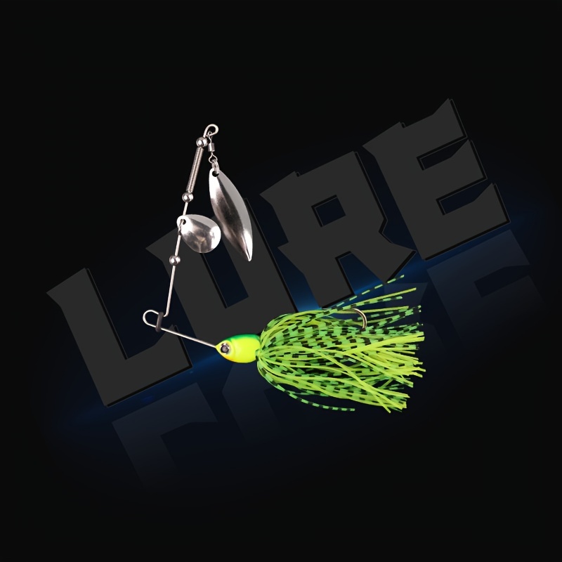 Fishing Spinnerbait Artificial Bait Double Willow - Temu