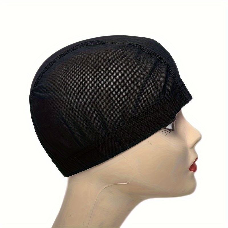 U Part Wig Making Wigs Black Dome Mesh Weaving Wig Temu Canada