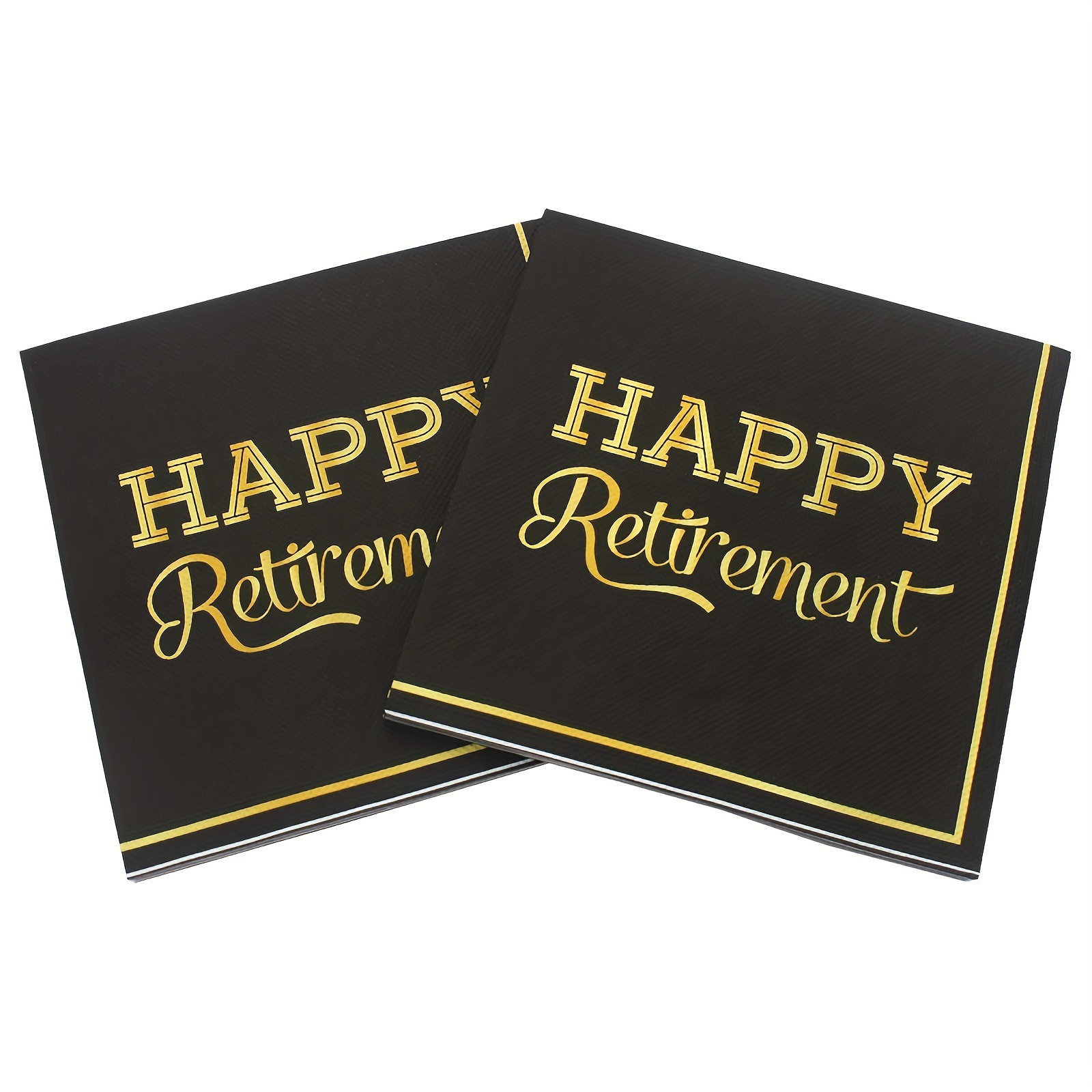 

20pcs, Retirement Napkins 2ply 13"x13", Retirement Decoration, Aesthetic Room Decor, Party Decorations Supplies, Retirement Decor, Retirement Supplies