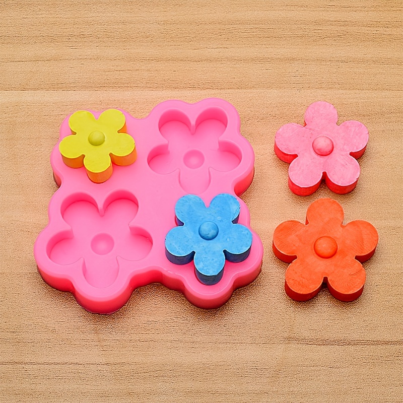 15 Small Flower Chocolate Silicone Molds 4 Kinds - Temu