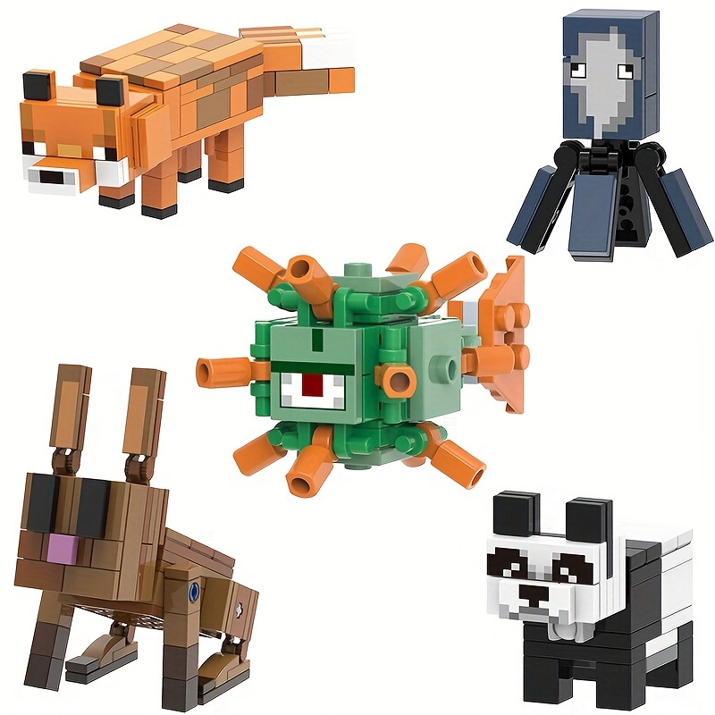 16pcs Minecraft Assembled Building Blocks Toy Lego Minifigures Toys Gifts_w