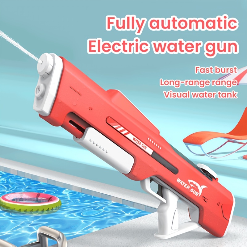 Hot Burst Electric Water Gun Kids Outdoor Summer Auto Water Sucking Strong  Power