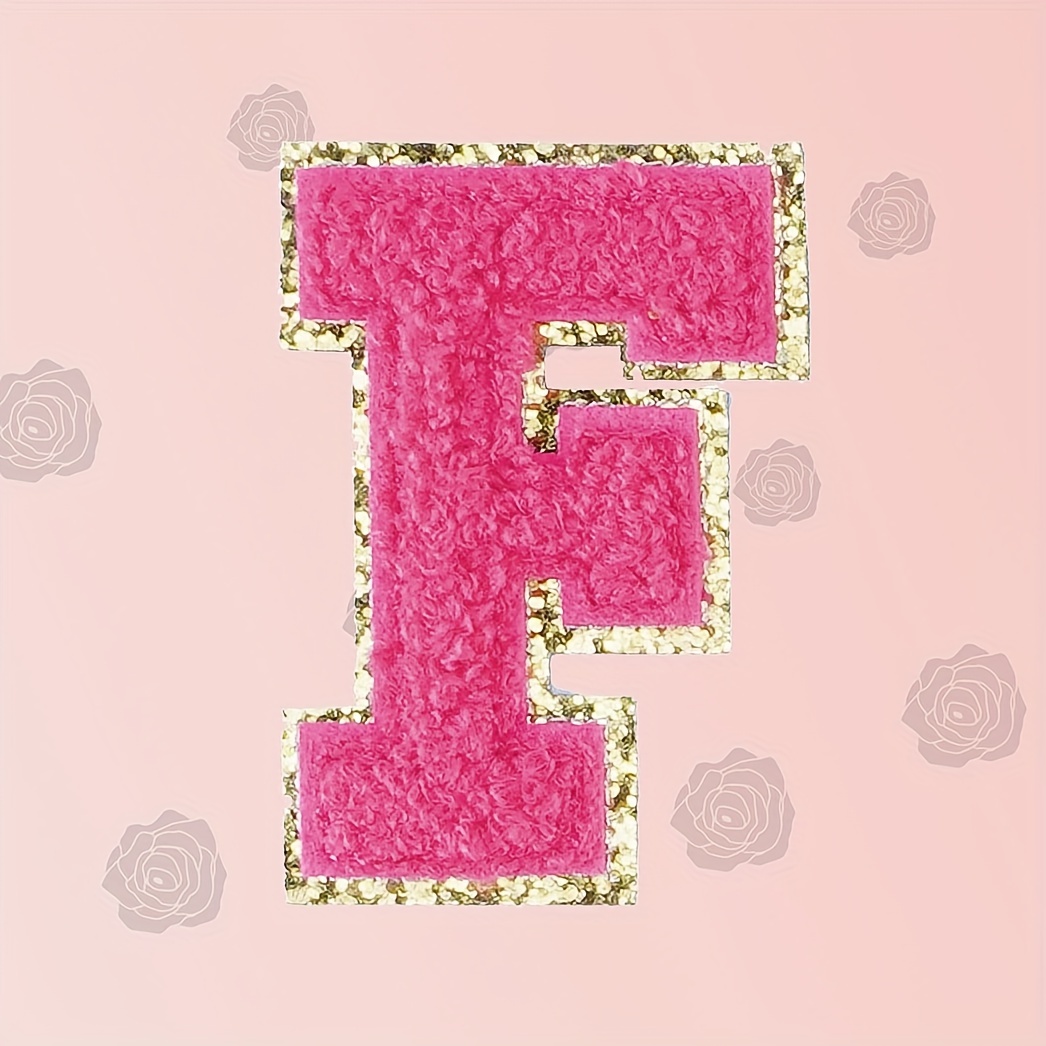 Letter Patches Glitter Letter Patches A-z Iron On Alphabet Patches