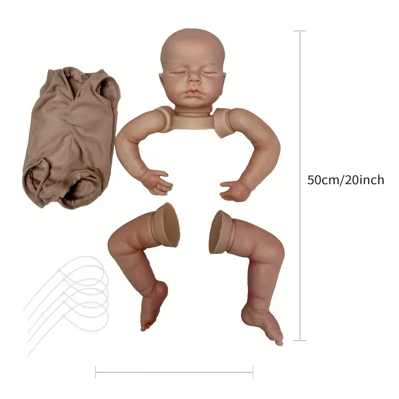 Boneca - Reborn 50 CM - Corpo Silicone - Kids Clothes