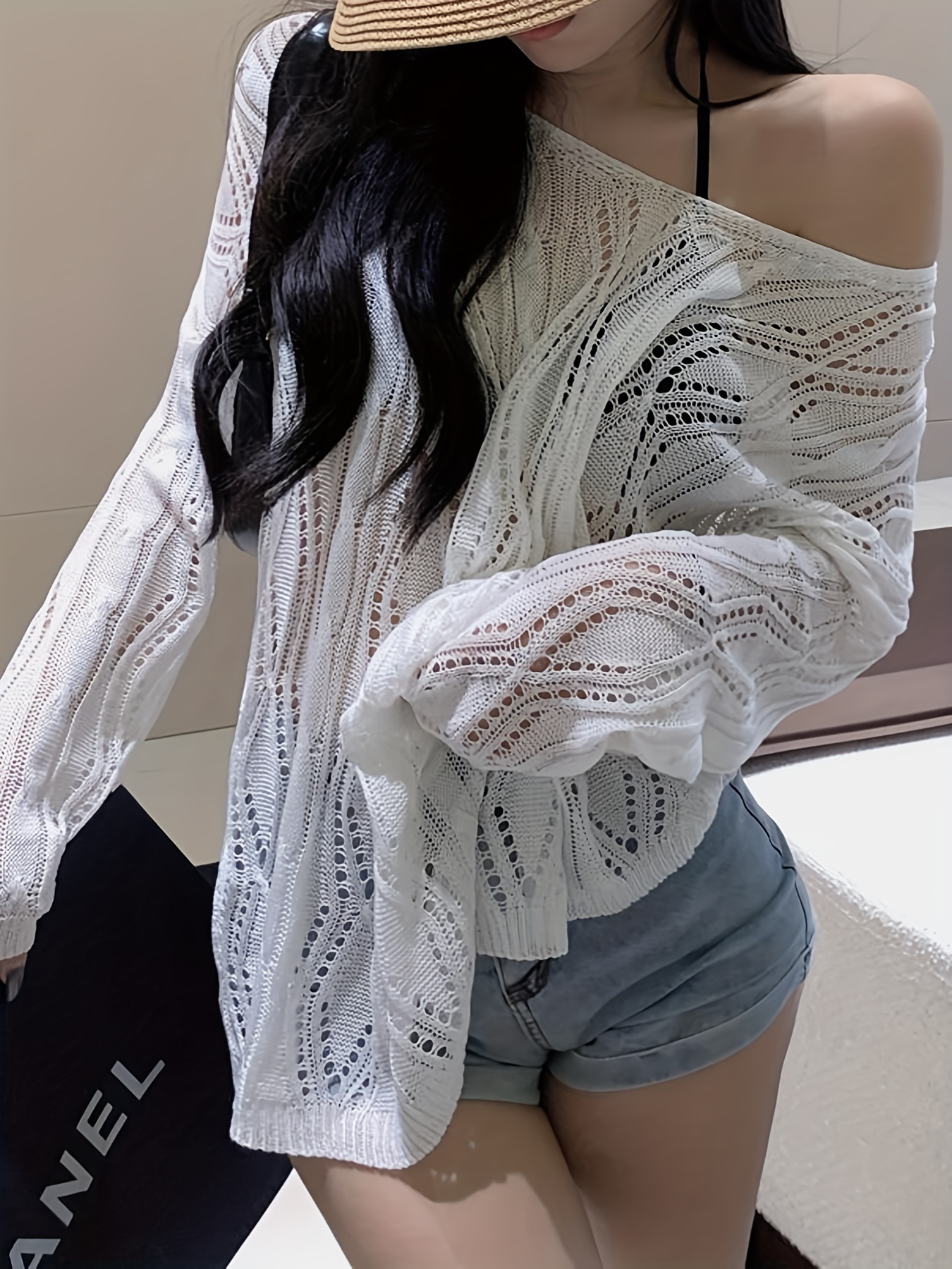 Lace back clearance sweater