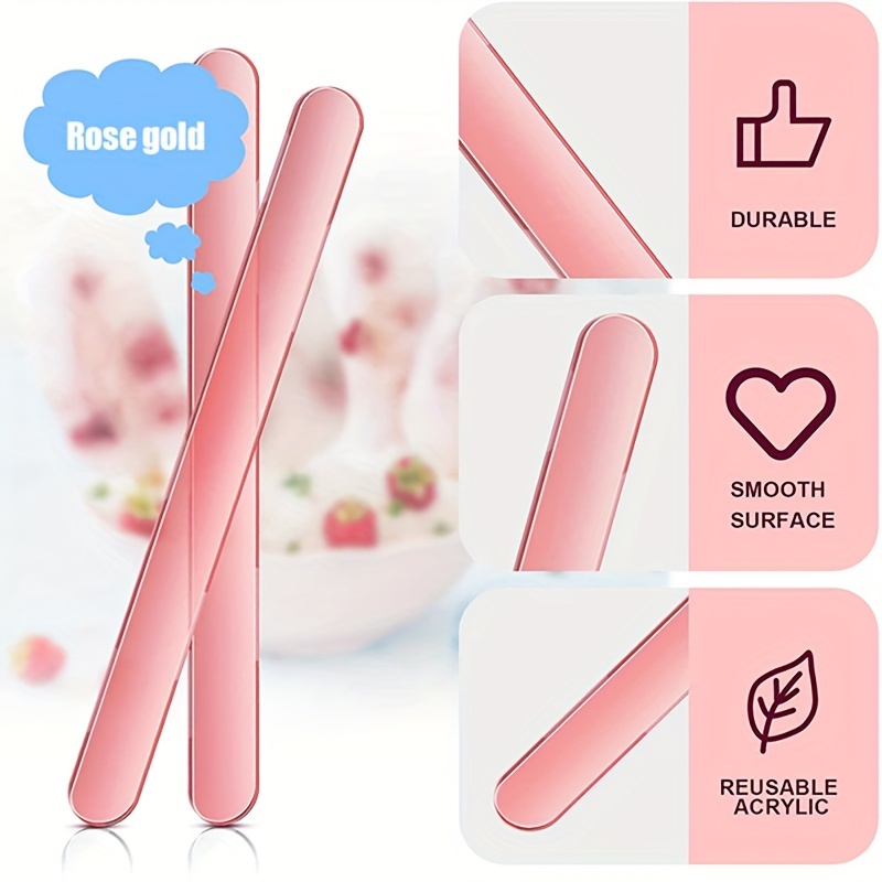 Popsicle Sticks Acrylic Popsicle Sticks Reusable Mirror Ice - Temu