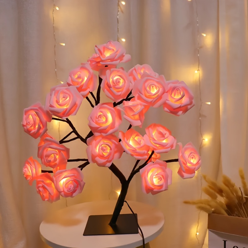 Rose Tree Lampe, USB-betriebene LED-Licht Blume Nachtlicht Für  Heimdekoration Outdoor-Partys Hochzeiten Geschenk - Temu Germany