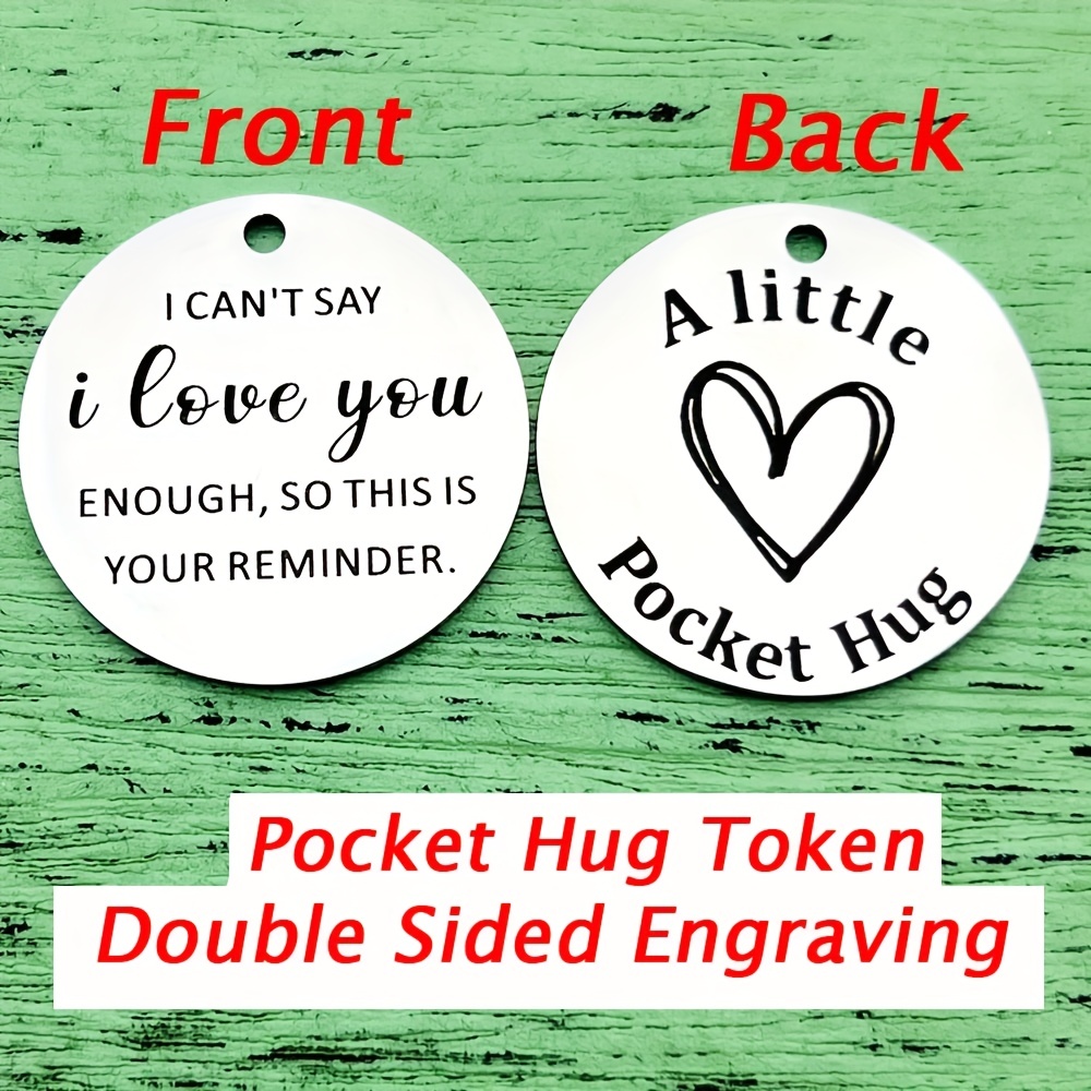 Pocket Hug Token Inspirational Gifts For Daughter I Love You - Temu