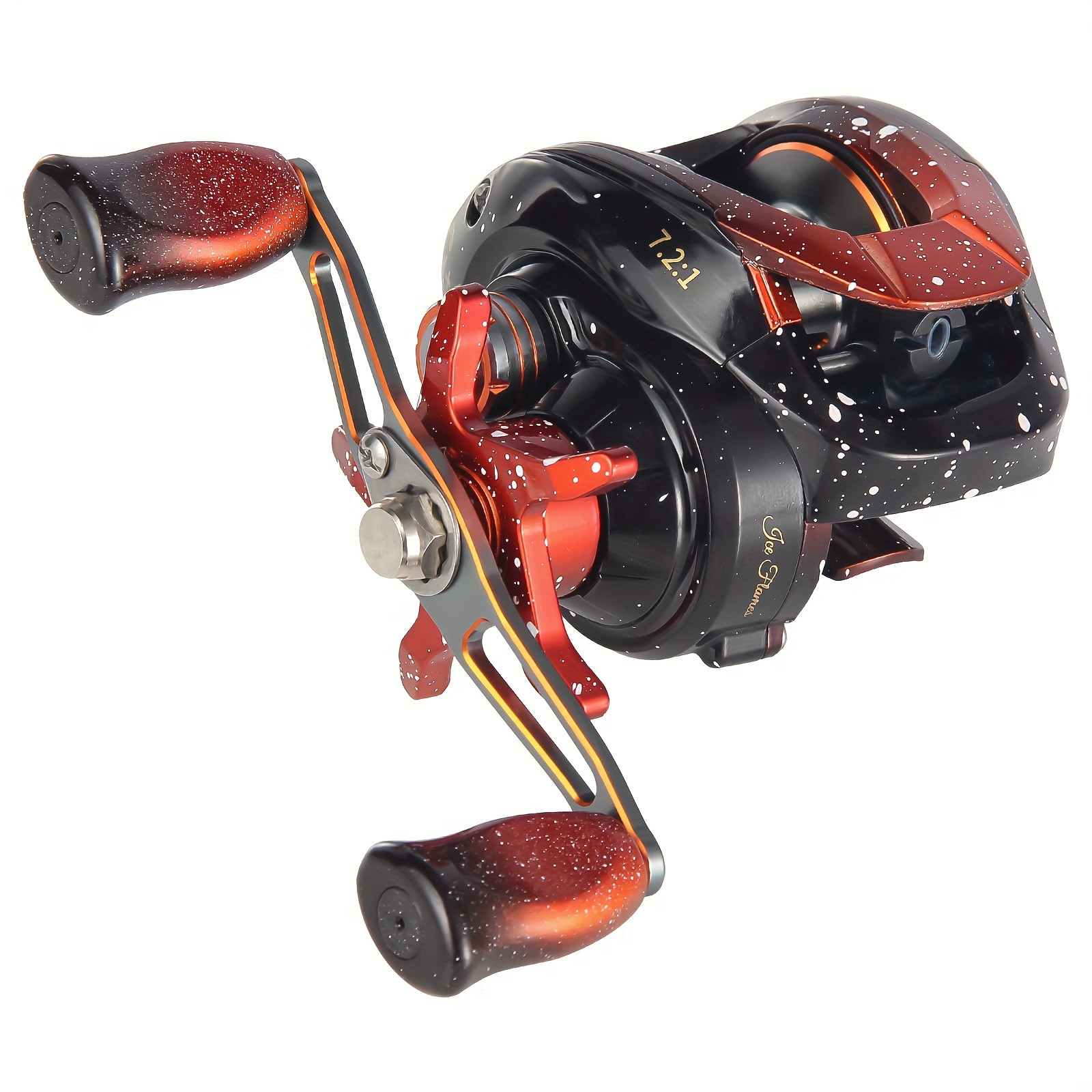 Baitcasting Fishing Reel, 7.2:1 Gear Ratio 4+1BB, Ultra Light Smooth, 22Lbs  Drag System, For Saltwater Freshwater Fishing