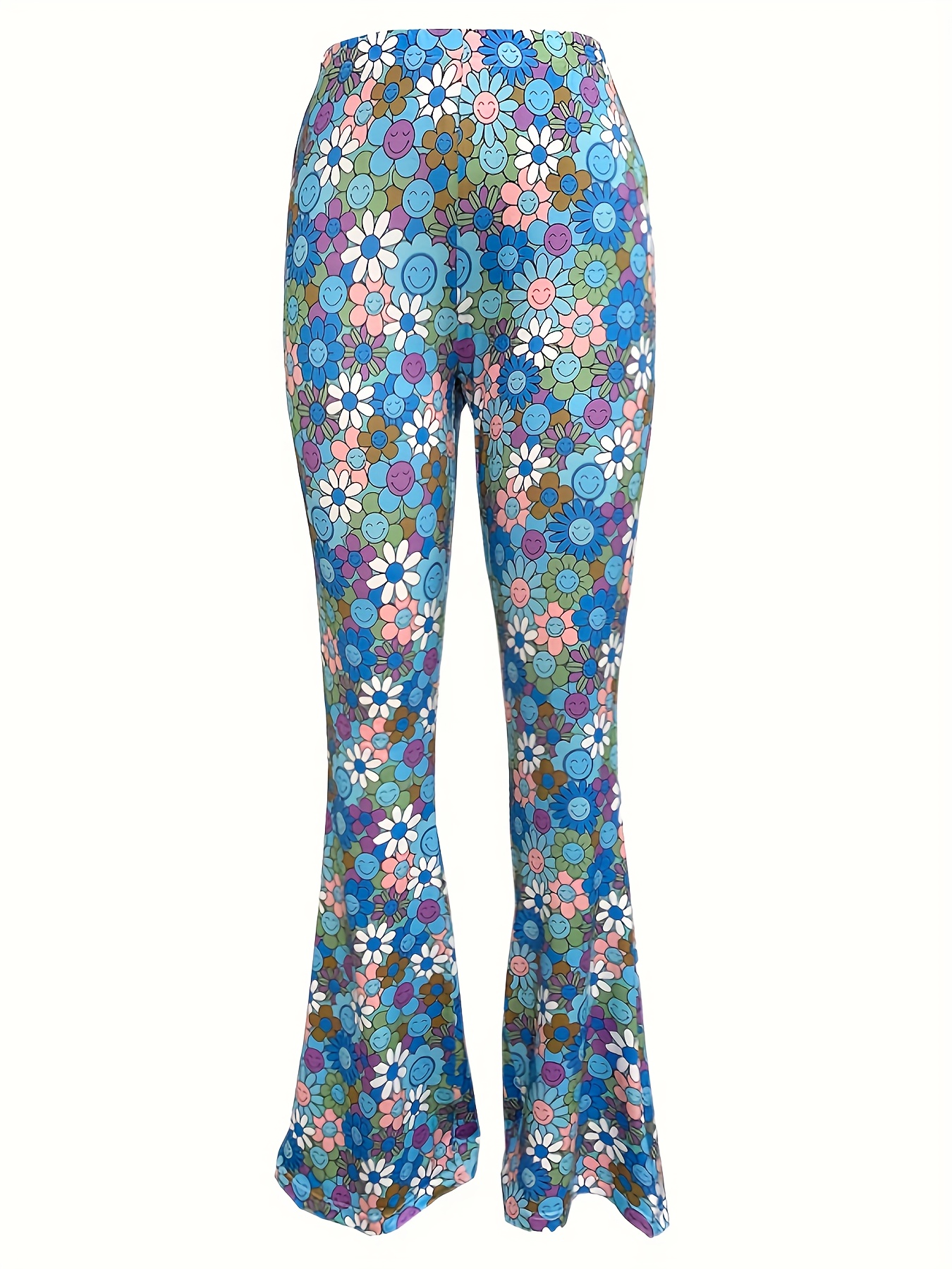 70's Clothes for Women, Groovy Hippie Bell Bottom Flared Costume Pant,  Flower Power : : Clothing, Shoes & Accessories