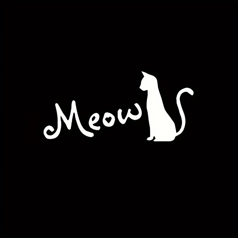 World Design Silhouette Gatto Meow Amanti Gatti Adesivo Auto - Temu Italy