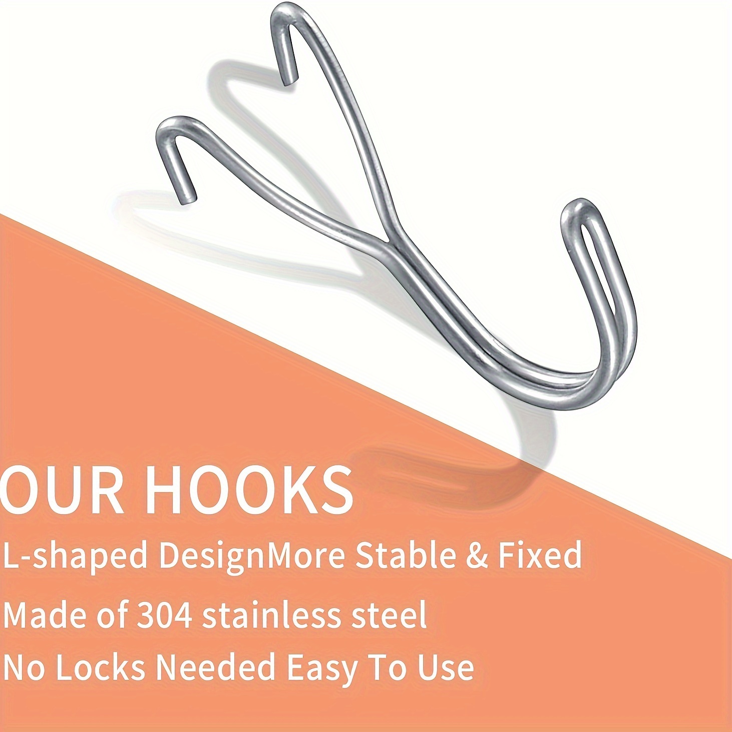 Pegboard Hooks J hook Silver Pegs Ideal Display Hooks For - Temu