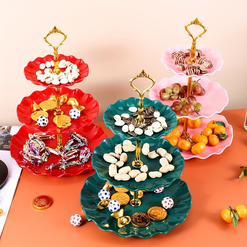 3 soportes de cristal para tartas, bandeja de espejo para tartas, postres,  cupcakes, pastelería, dulces, placa de exhibición para Navidad, boda