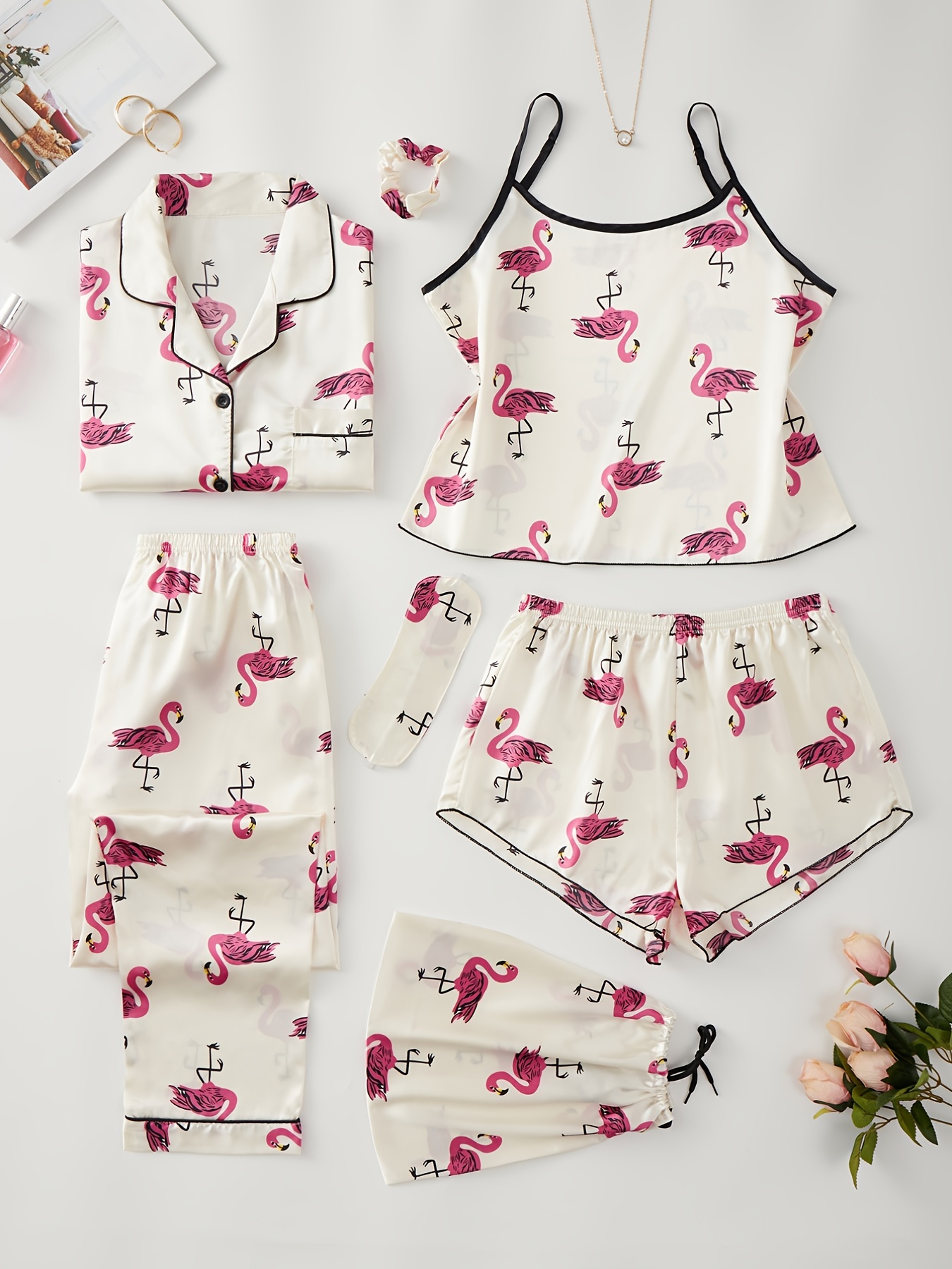 long sleeve shorts pajama set