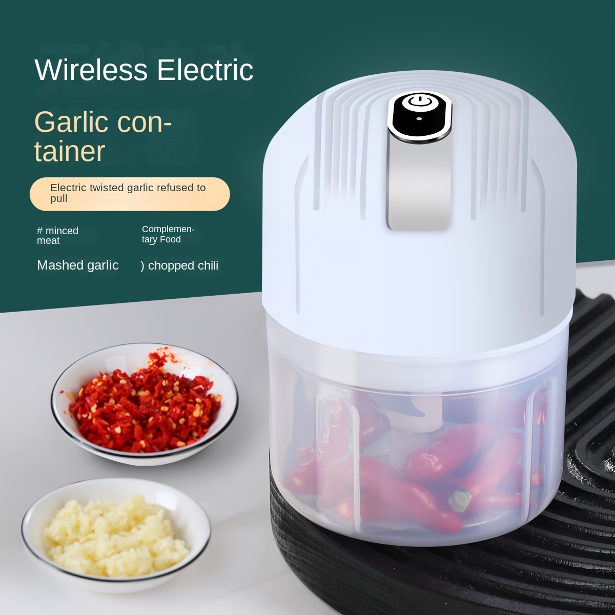 Household Multifunctional Wireless Electric Vegetable Garlic