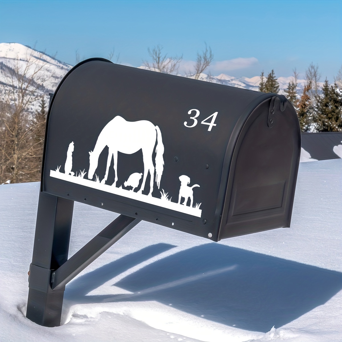 Diy Last Name Mailbox Decal Letters Mailbox Address Stickers - Temu
