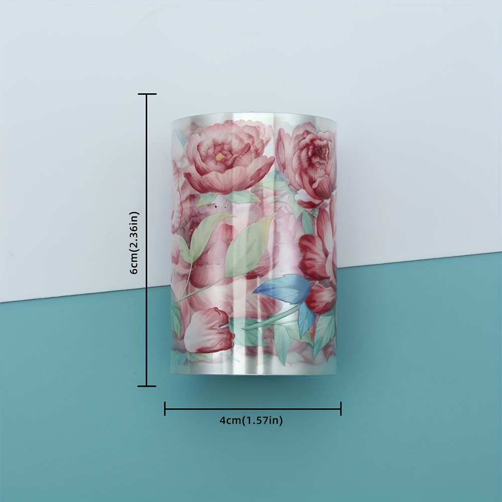 1 Feuille Vase Stickers Muraux Fleurs Roses Stickers Muraux - Temu