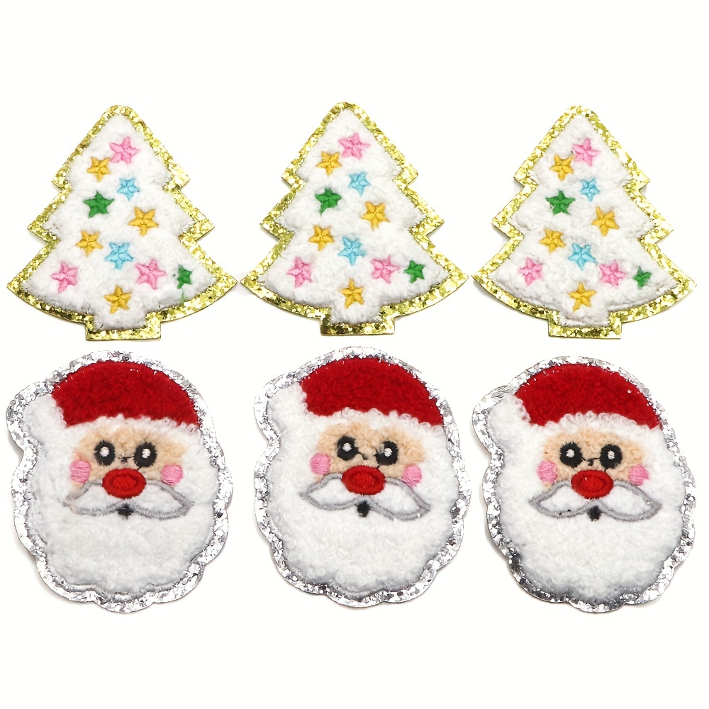Chenille Patches, Iron on Patch, Chenille Patch Christmas