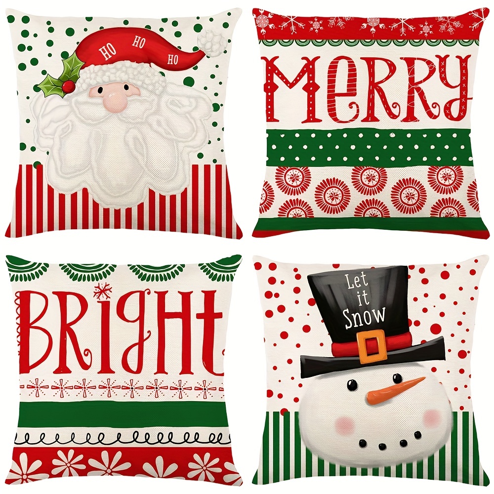 1pc Fundas Almohada Navideñas Blancas Grises 18x18 En Gris Copos Nieve  Invierno Xmas Cojines Decorativos Sofá Cama Hogar Decoración Navideña  Regalo Navidad Hogar Sofá Cama Coche Sin Inserción Almohada - Juguetes -  Temu