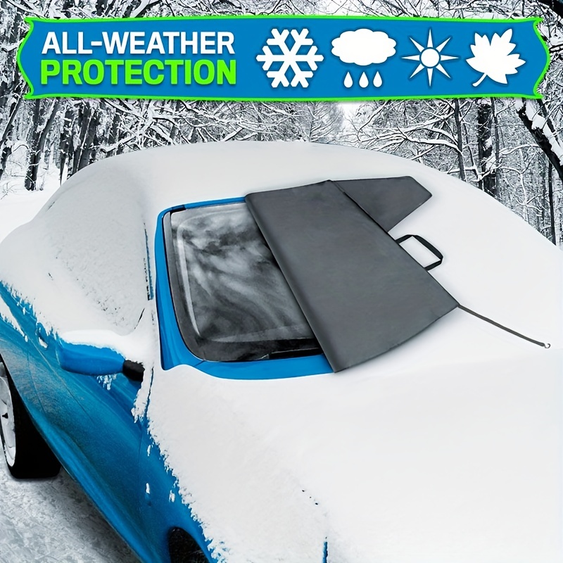 Auto Frontscheibe Schutzabdeckung Anti-Frost Anti-Schnee Anti-Schnee Schild  Sonnenschutz Halb Abdeckung Jacke 600D PVC - Temu Germany